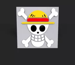 Emblem One Piece logo 3D