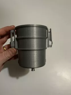 empty and full steel pocket