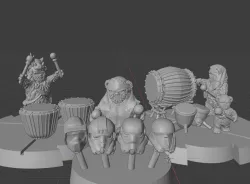 Ewok Drummers (star wars legion scale)