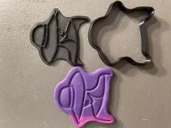 Fancy hat lady cookie cutter