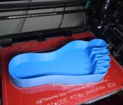 Foot - form for kinetic sand