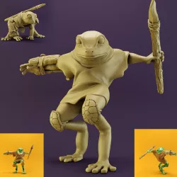 Frog Warrior 2 Poses 3D