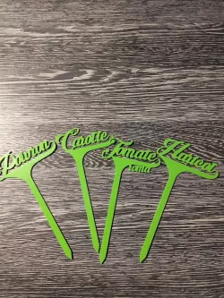 garden vegetable sign