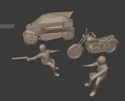 Gaslands Motorcycle Set