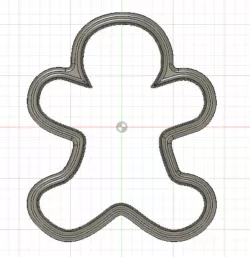 gingerbread man cookie cutter form - 10cm ( 3.93 inch)