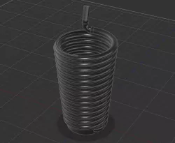 Goblet with integrated straw