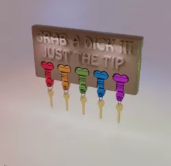 Grab a Dick Just The Tip Keychain Dashboard