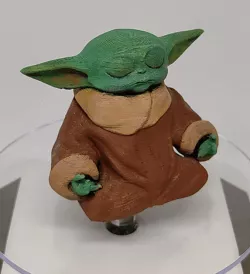 grogu meditating