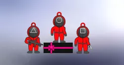 Guards - Key Rings NEW - The Squid Game - Squid Game