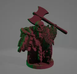 Headstone Wraith With Big Axe