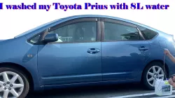 I washed my Toyota Prius with 8 L water, water pump