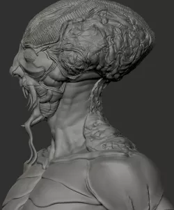 Insect creature bust