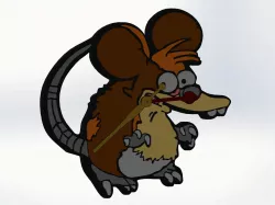 Itchy Wall Clock - Raticate