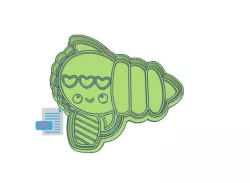 Kawaii Ray Gun Cookie Cutter and Stamp Set STL FILE