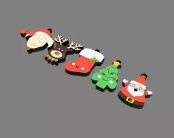 Keyrings/Christmas decorations pack x5