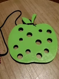 Lace-up games Apple montessori