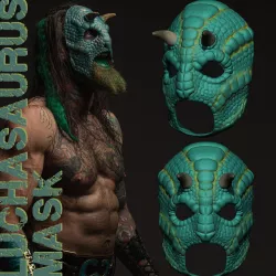 luchasaurus mask