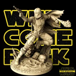 Mandalorian Sculpture - Star Wars 3D Models - Tested and Ready for 3D printing