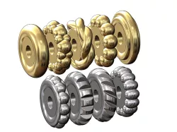 Mini set of round spacer beads 3D print model