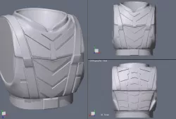 Mobile Infantry Armor Torso for Imperial Guard Miniatures