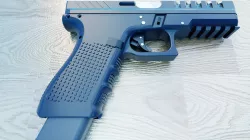 modified glock frame and 2 slide type 2 frame grip type