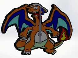 Mr. Burns and Charizard Wall Clock