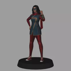 Ms. Marvel Marvel - Kamala Khan - low poly 3d print
