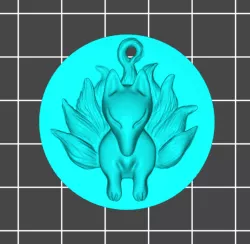 nine tailed fox pedant