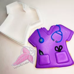 Nurse Scrub Cookie Cutter