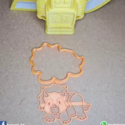 PACK 6 CUTTER AND STAMP DINOSAURS