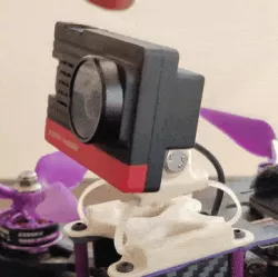 Parametric FPV action cam damping system