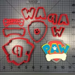 Paw Patroll logo cookie cutter dog patrol