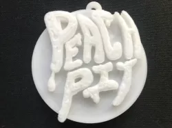 Peach Pit Band Keychain