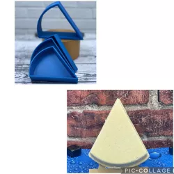 Pie Wedge Pizza Slice Bath Bomb Mold-Commercial License