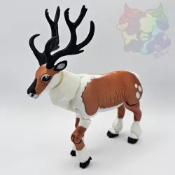 Reindeer - Flexi Articulated Animal (print in place, no supports)