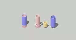 Retractable Lipstick - 38 x 13.44 mm