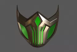 Samurai Mask for 3d print