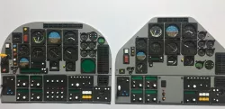 Scale Instrument panel for Embraer EMB-312 Tucano / jet combat fighter / model airplane