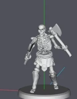 sceleton warrior 2x axe