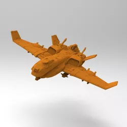 Sci Fi Attack Bomber - Solshark - Space Communists