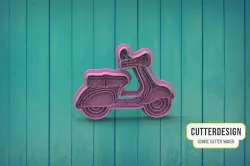 Scooter Vespa Scooter Luca Cookie Cutter