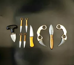 Shadow and Bone Inej Ghafa Knife, Push Dagger, Kunai, Karabit and Blades Set | Netflix Series | By Collins Creations 3D
