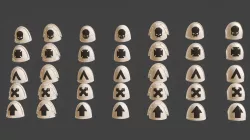 Shoulder Armor With Markings for Units