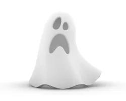 Spooky Halloween Ghost 3D Print Model