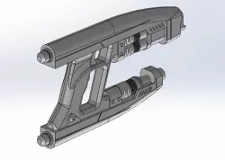 Star Lord Gun Blaster Printable 3D Print Model 1 Part