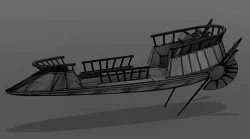 Star Wars Bantha-II Cargo Skiff from ROTJ
