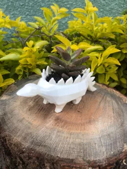 StegosauriO LOW-POLY PLANT POT - Stegosaurus PLANT POT