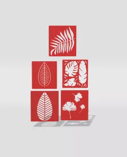 stencil leafs set