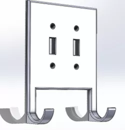 Storage wall hook Double