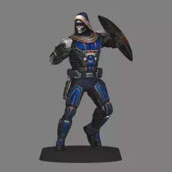 Taskmaster - Black Widow Movie low poly 3d print
